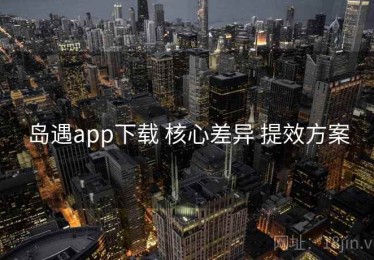 岛遇app下载 核心差异 提效方案