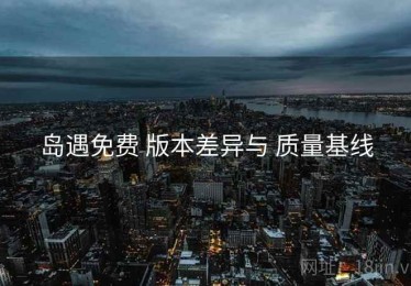 岛遇免费 版本差异与 质量基线