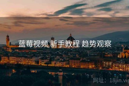 蓝莓视频 新手教程 趋势观察