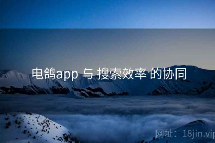 电鸽app 与 搜索效率 的协同