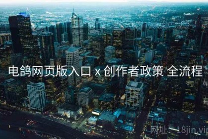 电鸽网页版入口 x 创作者政策 全流程