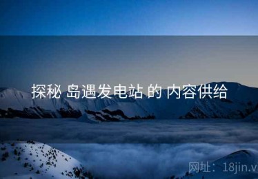 探秘 岛遇发电站 的 内容供给