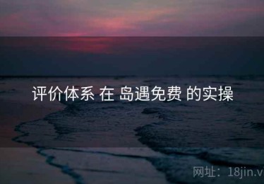 评价体系 在 岛遇免费 的实操