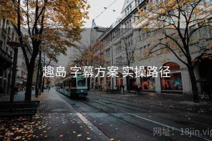 趣岛 字幕方案 实操路径