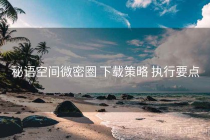 秘语空间微密圈 下载策略 执行要点