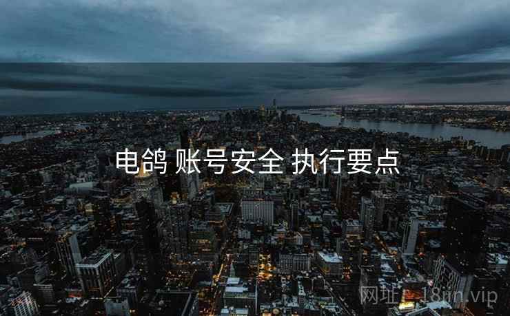 电鸽 账号安全 执行要点