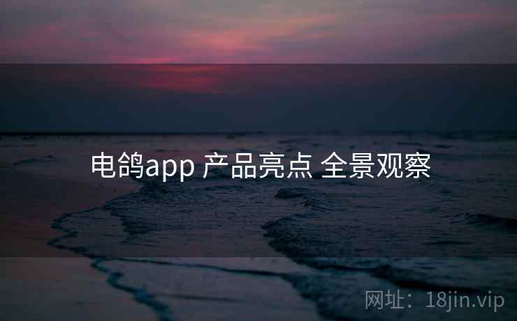 电鸽app 产品亮点 全景观察