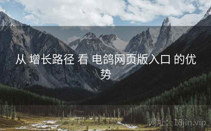从 增长路径 看 电鸽网页版入口 的优势