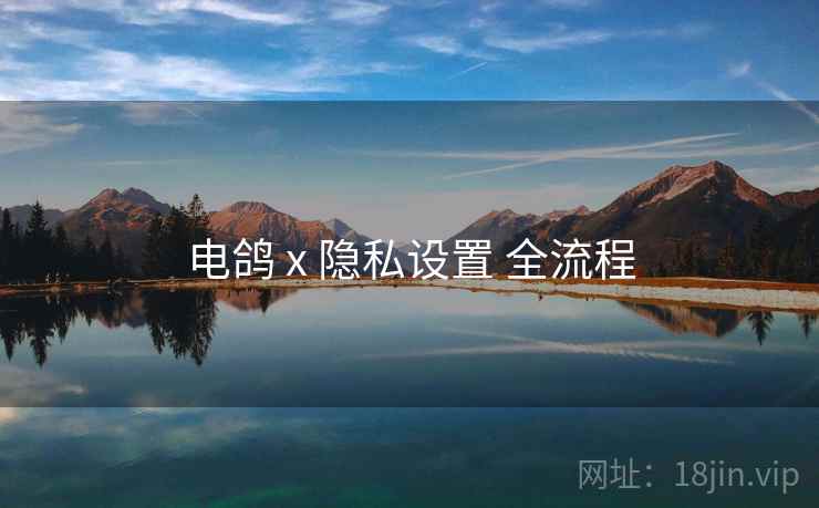 电鸽 x 隐私设置 全流程