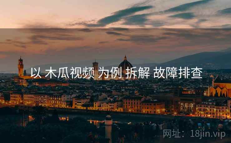 以 木瓜视频 为例 拆解 故障排查