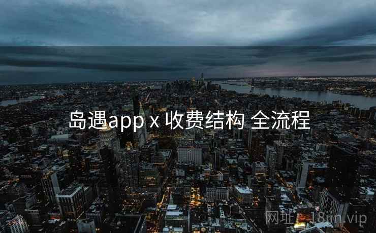 岛遇app x 收费结构 全流程