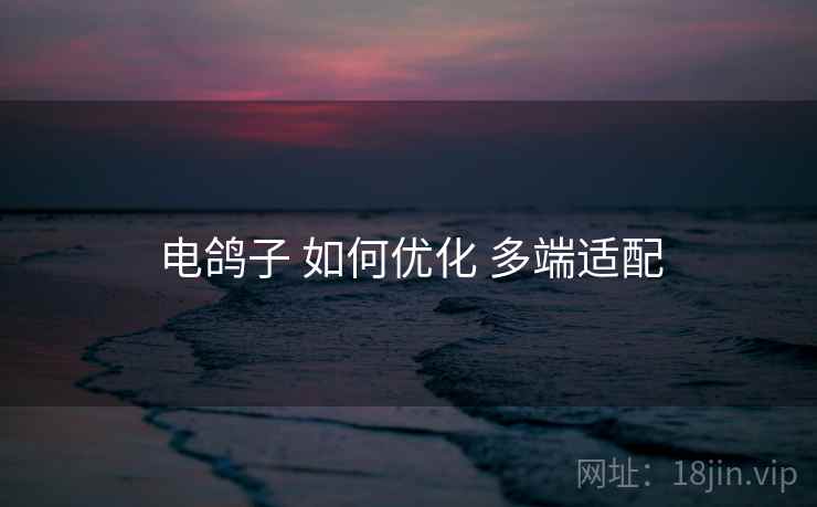 电鸽子 如何优化 多端适配