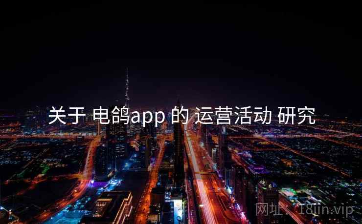 关于 电鸽app 的 运营活动 研究